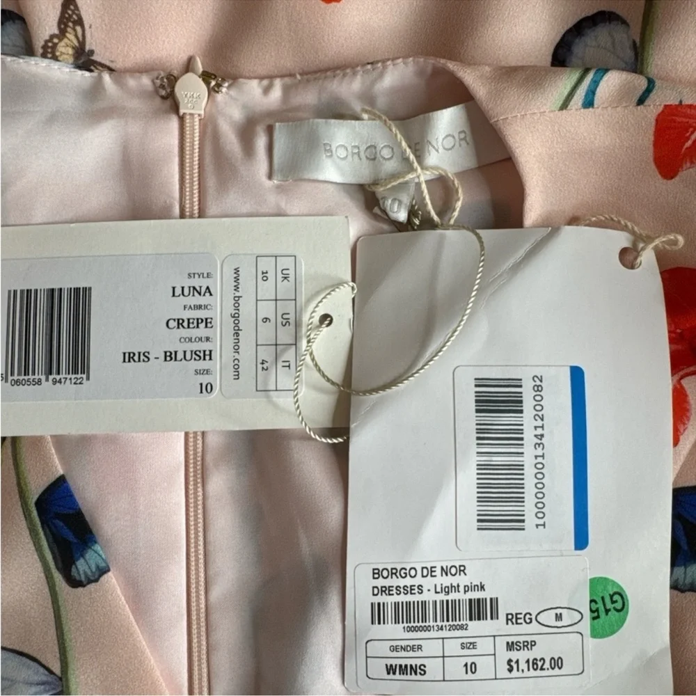 BORGO DE NOR Luna High-Low Midi Dress, Size 10. - Picture 7 of 12